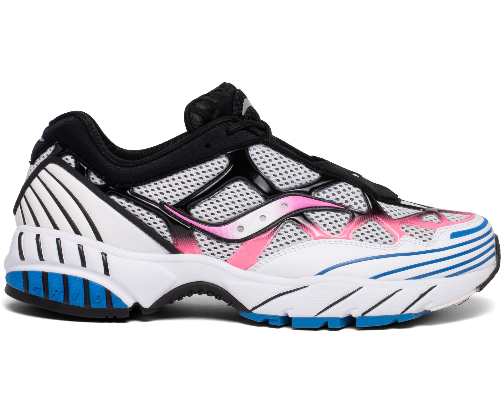 Saucony Grid Web Women\'s Originals White / Pink / Blue | Canada 009OKIR